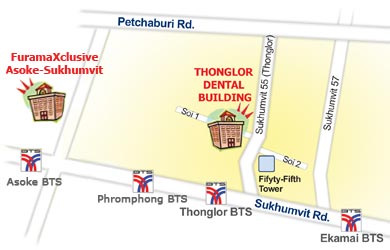 Furama Asoke-Sukhumvit map